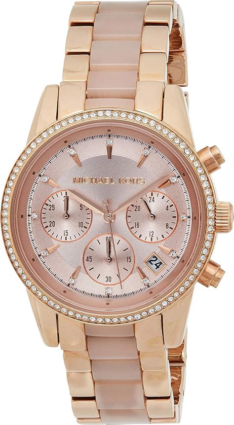 michael kors women's ritz rose gold tone watch mk6307|Ritz rose gold tone.